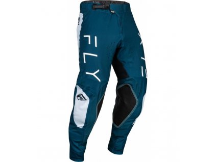 Nohavice EVOLUTION DST. FLY RACING - USA 2024 (modrá/biela) (Veľkosť 30)