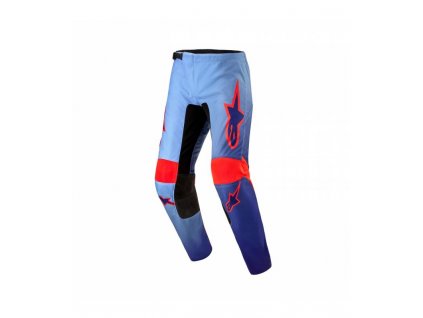 Kalhoty FLUID LUCENT, ALPINESTARS (modrá/světle modrá/oranžová) 2024 (Velikost 32)