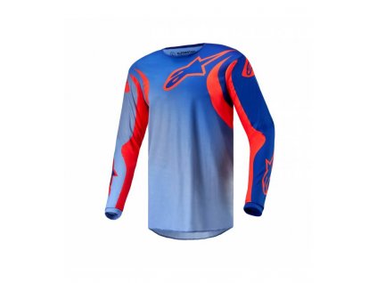 Dres FLUID LUCENT, ALPINESTARS (modrá/světle modrá/oranžová) 2024 (Velikost M)