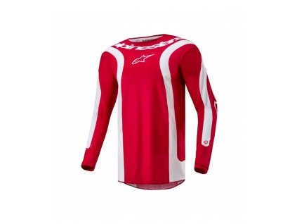 Dres FLUID LURV, ALPINESTARS (červená/bílá) 2024 (Velikost S)