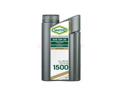 motorovy olej yacco vx 1500 0w30 1 l