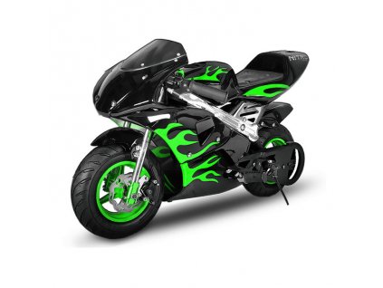 Minibike Flame Edition - čierna-zelená