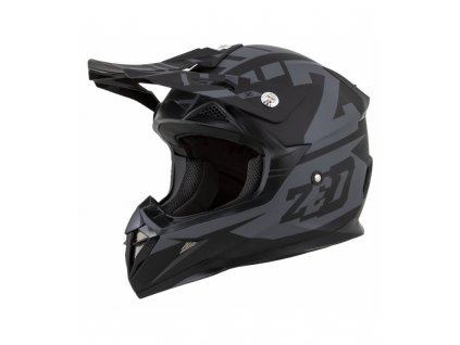 Prilba X1.9D, ZED, detská (sivá matná/čierna) (Veľkosť YS)