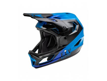 Cyklo prilba RAYCE, FLY RACING - USA (čierna/modrá) (Velikost L)