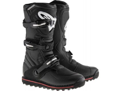 Topánky TECH TRIAL 2021, ALPINESTARS (čierna / červená) (Velikost 47 (US 12))