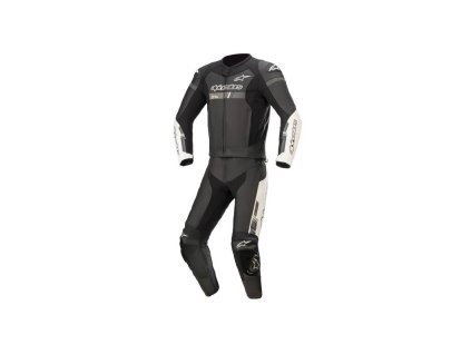 Dvojdielná kombinéza GP FORCE CHASER, TECH-AIR 5 kompatibilný, ALPINESTARS (černá/bílá) 2024 (Farba čierno/bielá)