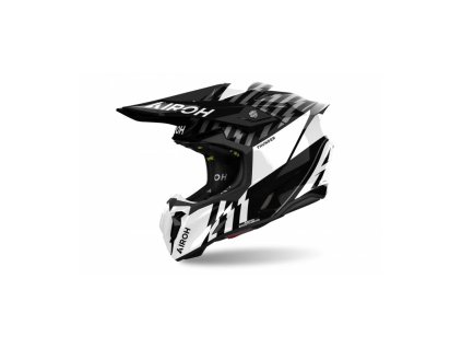 prilba twist 3 thunder airoh leskla cerna bila 2025