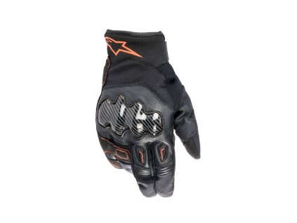 Rukavice SMX-1 DRYSTAR, ALPINESTARS (černá/červená fluo) 2024 (Veľkosť M)