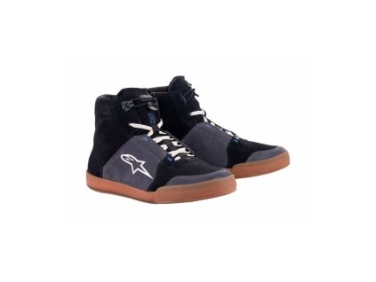 Boty CHROME, ALPINESTARS (černá/šedá/hnědá/modrá) 2024 (Veľkosť 43,5)