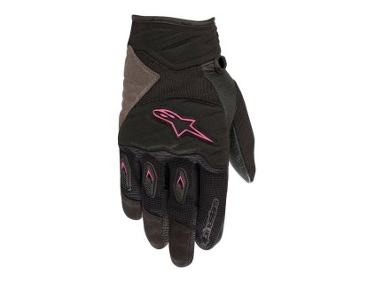 Rukavice STELLA SHORE, ALPINESTARS, dámské (černé/fialové) 2023 (Veľkosť XS)