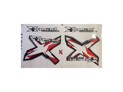 Polep XQUAD MOTOSPORT - červený (Farba červený)