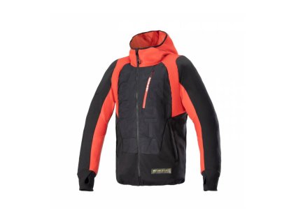 Bunda MO.ST.EQ HYBRID, ALPINESTARS (čierna/červená) 2025 (Veľkosť L)