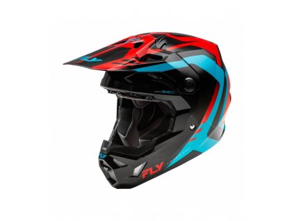 Prilba FORMULA CP, FLY RACING - USA (červená/černá/modrá) (Veľkosť M)