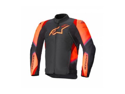 bunda t sp 1 2 waterproof alpinestars cerna cervena fluo 2026