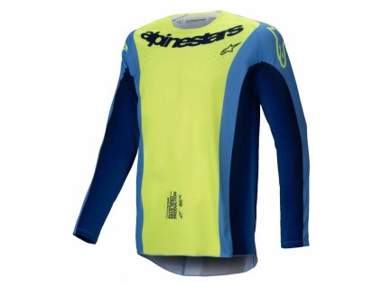 Dres TECHSTAR MELT, ALPINESTARS (žltá fluo/modrá) 2025 (Veľkosť M)