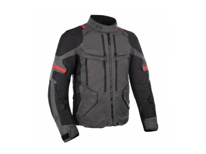 Bunda ROCKLAND DRY2DRY™, OXFORD ADVANCED (sivá/čierna/červená) (Veľkosť 2XL)
