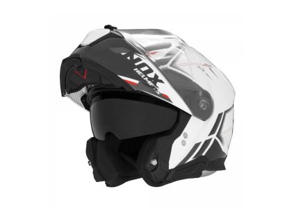 Prilba N967 SYNCHRO, NOX (bílá,černá,červená) 2024 (Veľkosť XS)