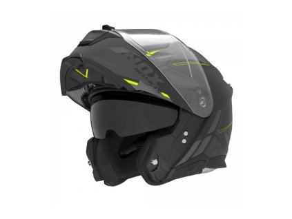 Prilba N967 SYNCHRO, NOX (čierna matná, neón žltá) 2024 (Veľkosť XS)