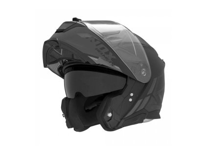 Prilba N967 SYNCHRO, NOX (čierna matná, sivá) 2024 (Veľkosť XS)