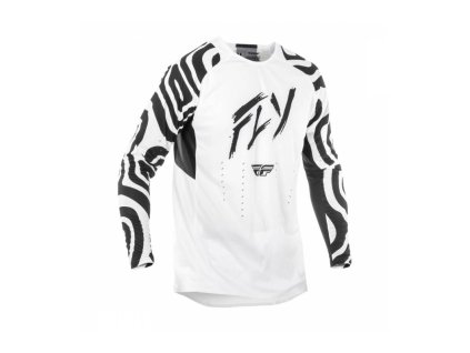 Dres EVOLUTION, FLY RACING - USA 2025 (biela/čierna) (Veľkosť L)