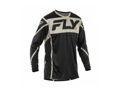 Dres LITE, FLY RACING - USA 2025 (čierna/sivá) (Veľkosť S)