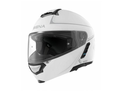 Mesh prilba s headsetom Impulse, SENA (lesklá biela) (Veľkosť M)