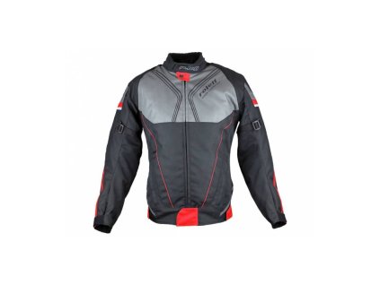 bunda irma roleff damska cerna cervena seda