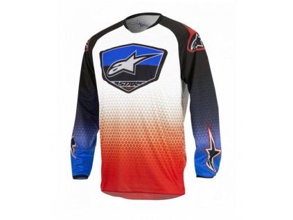 Dres Racer Supermatic, ALPINESTARS - červená / modrá / biela (Veľkosť S)