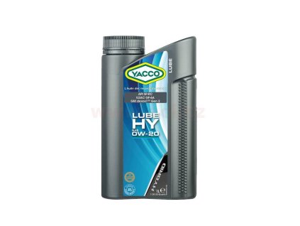 motorovy olej yacco lube hy 0w20 1 l