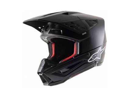 Prilba S-M5 SOLID 2021, ALPINESTARS (matná čierna) (Velikost 2XL (obvod 63 - 64 cm))