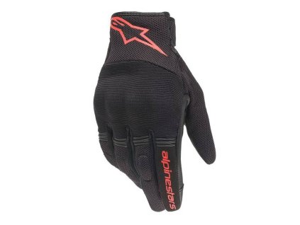 rukavice copper alpinestars cerna cervena fluo 2026