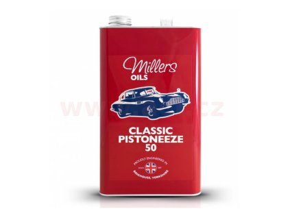 millers oils pistoneeze p50 jednorozsahovy motorovy olej s malou primesi cistidel a rozpoustedel 5 l