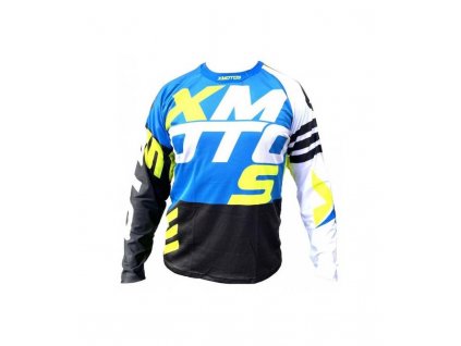 Moto dres XMOTOS pro dospělé (černá/žlutá/modrá/bílá) (Veľkosť XL)