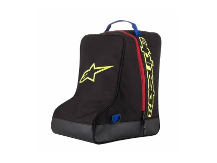 taska na boty alpinestars cerna modra zluta fluo cervena