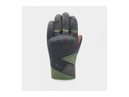Rukavice TROOP 4, RACER (čierna/khaki) (Veľkosť M)