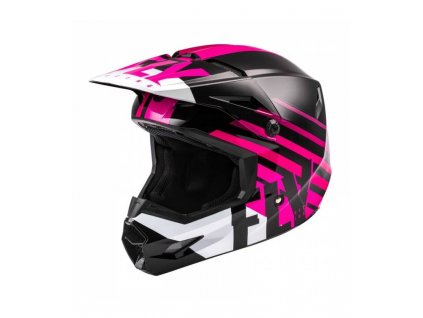Prilba KINETIC THRIVE, FLY RACING (ružová/čierna/biela) (Veľkosť 2XL)