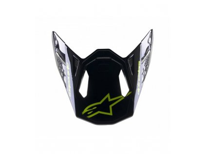 ksilt pro prilby supertech s m8 radium 2 alpinestars tmave modra zluta fluo