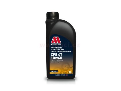millers oils zfs 10w40 plne synteticky olej pro 4t motory vhodny pro aplikace s mokrou spojkou 1 l