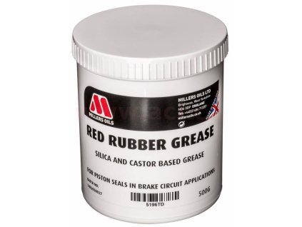 millers oils vazelina na rostlinne bazi pro kontakt s gumou red rubber grease 500g