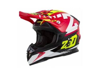 Prilba X1.9, ZED (červená / žltá fluo / čierna / biela) (Velikost S (55 až 56 cm))