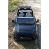 Elektrické autíčko Ford Super Duty 24V čierne, Dvojmiestne, Pohon 4X4 s vysokovýkonnými 24V motormi a odpružením, Dvojité zadné EVA kolesá, 2,4 GHz Diaľkový ovládač, Svetelná rampa LED, MP3 prehrávač s USB vstupom, ORIGINÁL licencia
