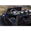Elektrické autíčko Ford Super Duty 24V čierne, Dvojmiestne, Pohon 4X4 s vysokovýkonnými 24V motormi a odpružením, Dvojité zadné EVA kolesá, 2,4 GHz Diaľkový ovládač, Svetelná rampa LED, MP3 prehrávač s USB vstupom, ORIGINÁL licencia