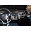 Elektrické autíčko Ford Super Duty 24V čierne, Dvojmiestne, Pohon 4X4 s vysokovýkonnými 24V motormi a odpružením, Dvojité zadné EVA kolesá, 2,4 GHz Diaľkový ovládač, Svetelná rampa LED, MP3 prehrávač s USB vstupom, ORIGINÁL licencia