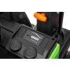 Elektrický Báger Volvo Excavator 12V s podkopovou lyžicou, Jednomiestne, červený, mäkké koženkové sedadlo, MP3 Prehrávač s USB/SD/AUX vstupom, Zadný pohon, 2 x 35W Motor, EVA kolesá, 12V/14Ah batéria