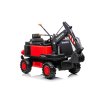 Elektrický Báger Volvo Excavator 12V s podkopovou lyžicou, Jednomiestne, červený, mäkké koženkové sedadlo, MP3 Prehrávač s USB/SD/AUX vstupom, Zadný pohon, 2 x 35W Motor, EVA kolesá, 12V/14Ah batéria