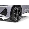Elektrické autíčko Audi RS6, 12V, koženkové sedadlo, 2,4 GHz dialkové ovládanie, USB Vstup, LED svetlá, 12V batéria, mäkké EVA kolesá, 2 X MOTOR, sivý, ORIGINÁL licencia