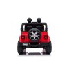Elektrické autíčko JEEP Wrangler, Jednomiestne, červené, Koženkové sedadlá, Rádio s Bluetooth prehrávačom, SD/USB vstup, Pohon 4x4, Lítiová batéria, EVA kolesá, Odpružená náprava, 2,4 GHz Dialkové Ovládanie