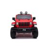 Elektrické autíčko JEEP Wrangler, Jednomiestne, červené, Koženkové sedadlá, Rádio s Bluetooth prehrávačom, SD/USB vstup, Pohon 4x4, Lítiová batéria, EVA kolesá, Odpružená náprava, 2,4 GHz Dialkové Ovládanie