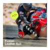 Jednodielna kombinéza FUSION, TECH-AIR kompatibilná, ALPINESTARS (čierna/červená fluo) 2023 (Veľkosť 48)