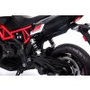 Elektrická Motorka APRILIA DORSODURO 900, Licencované, 12V batéria, EVA mäkké kolesá, 2 x 18W motor, Odpruženie, kovový rám, kovová vidlica, pomocné kolieska, čierne